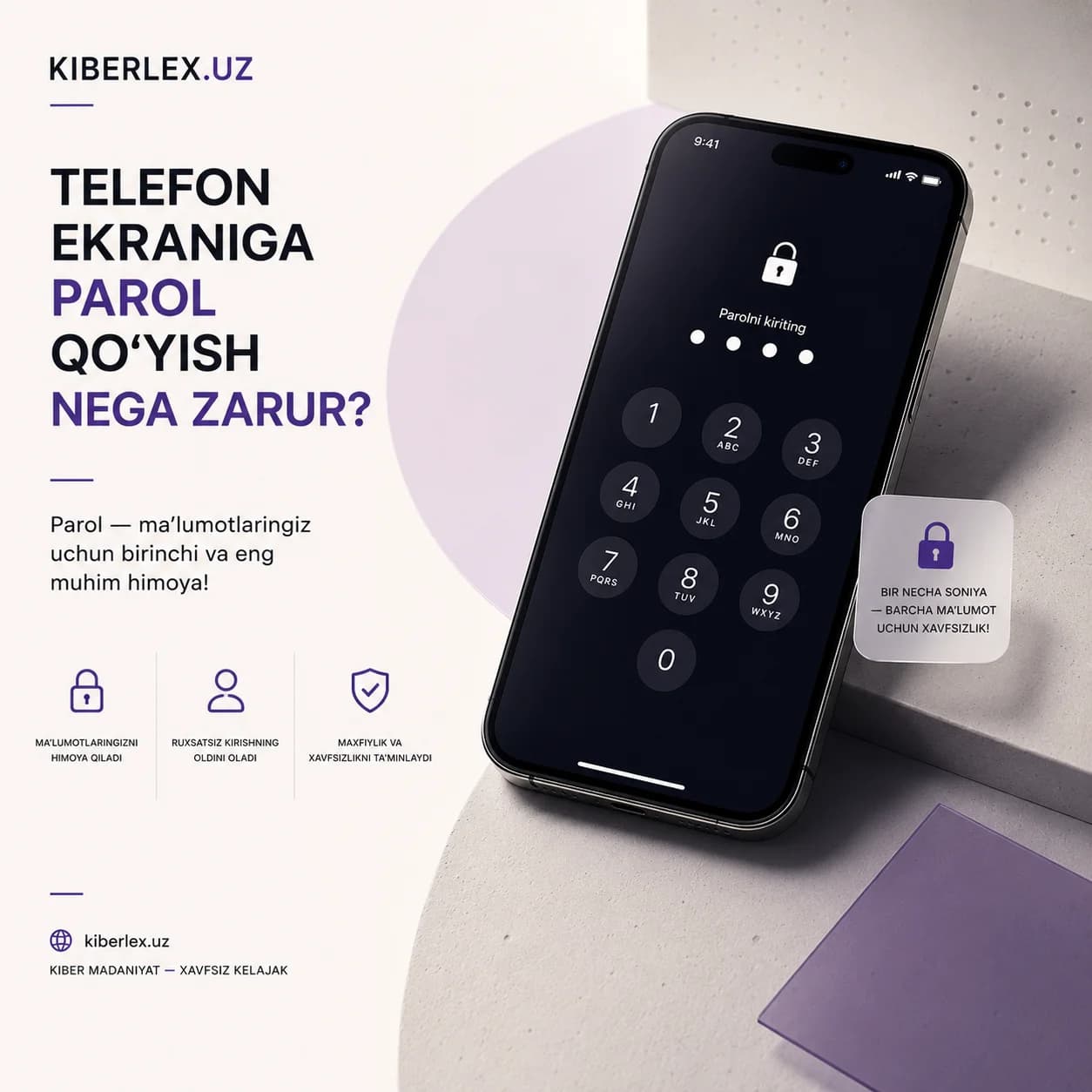 Bir necha soniyalik qulf — butun hayotingizni ichiga oladi.