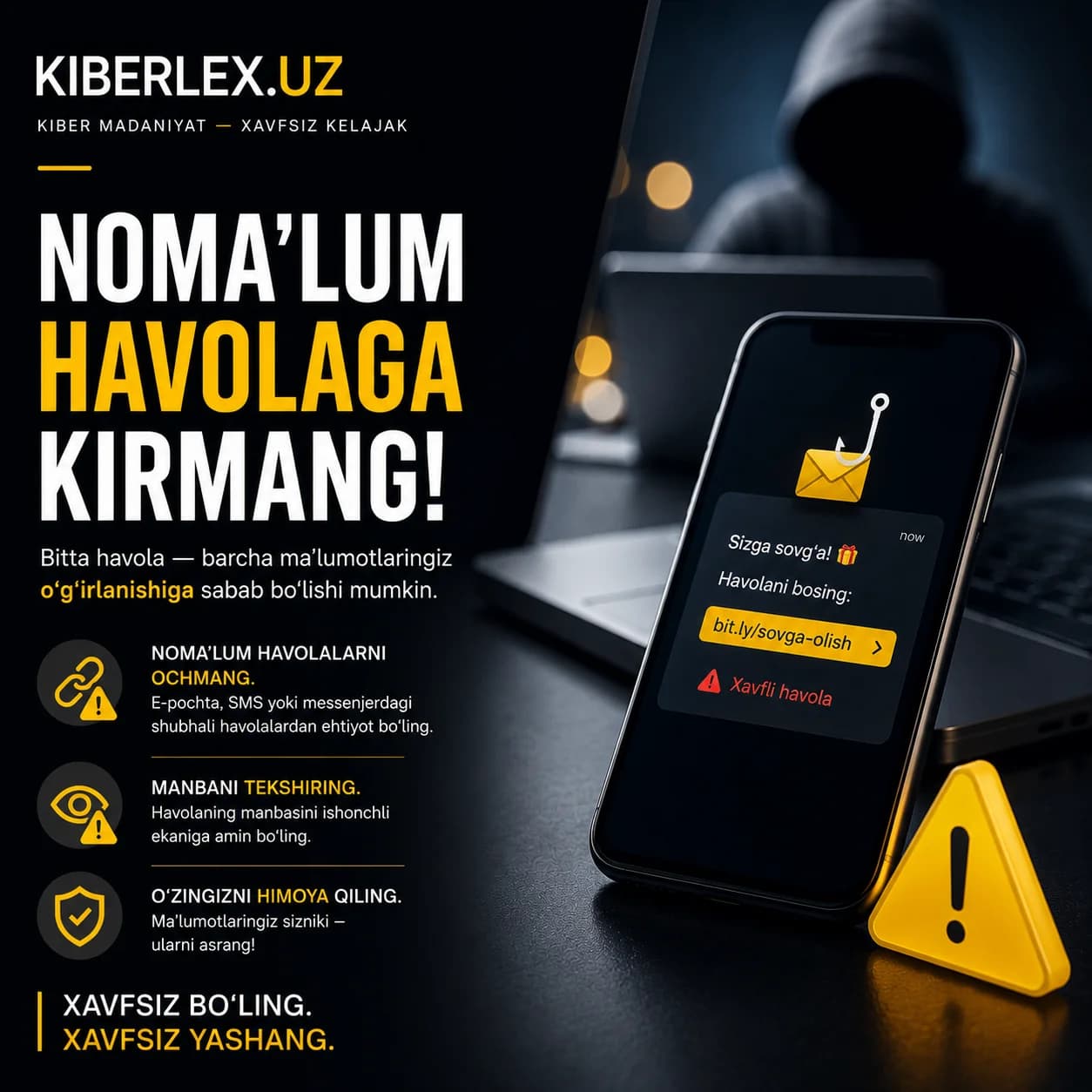 Kutilmagan sovg'a haqidagi xabar — ko'pincha eng qimmat firibgarlikning boshlanishi.